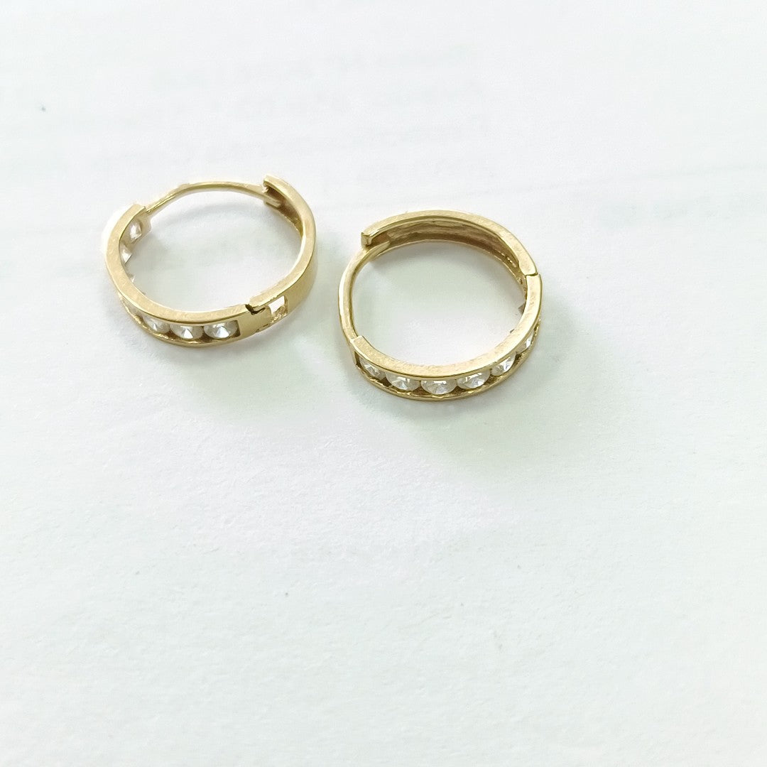 ARRACADAS PAR ORO 14 K 1 GRMS (SEMINUEVO)