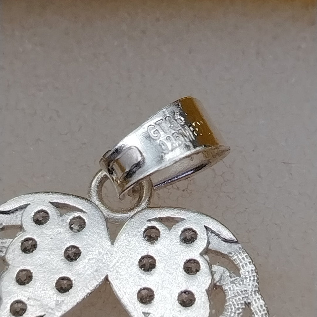 DIJE ALAS C/CIRCONIAS PLATA .925 2.3 GR (NUEVO)