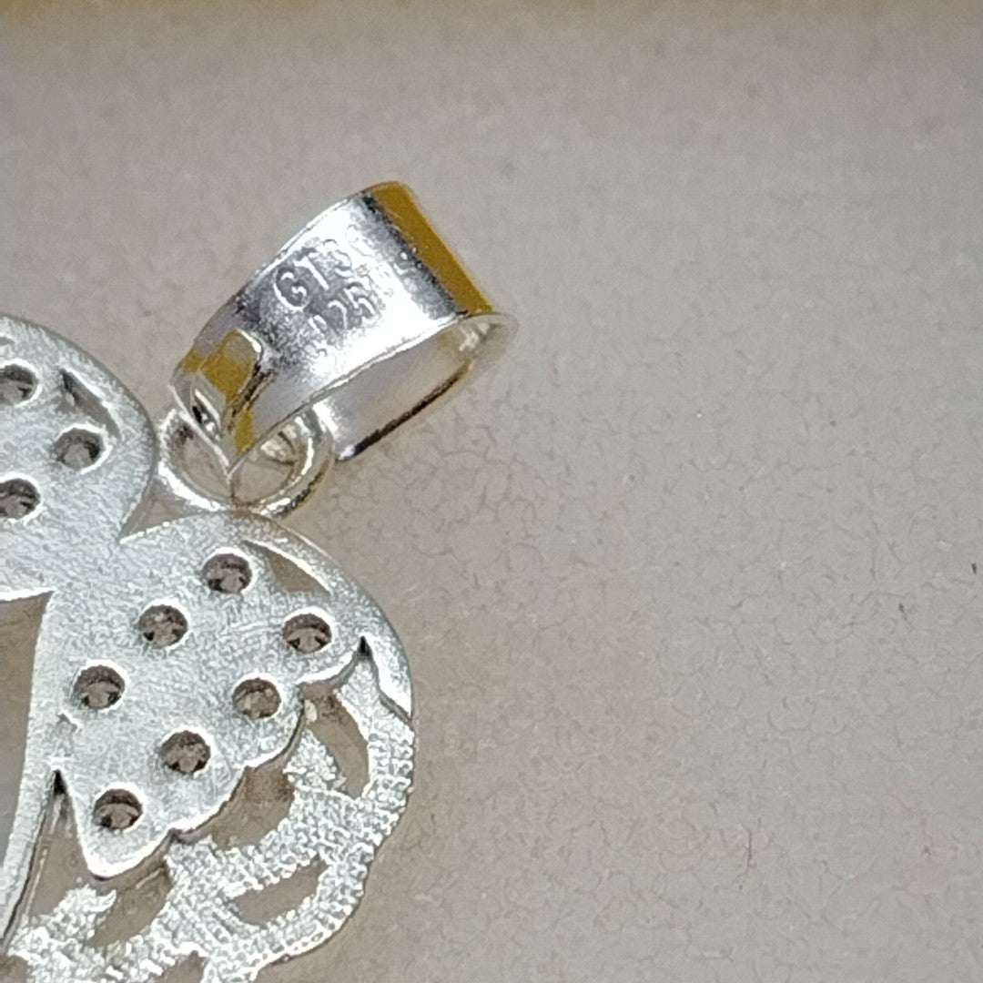 DIJE ALAS C/CIRCONIAS PLATA .925 2.3 GR (NUEVO)