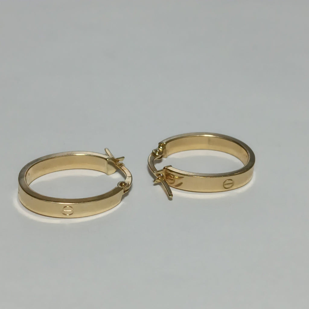 ARRACADAS PAR ORO 14 K 1.5 GRMS (SEMINUEVO)