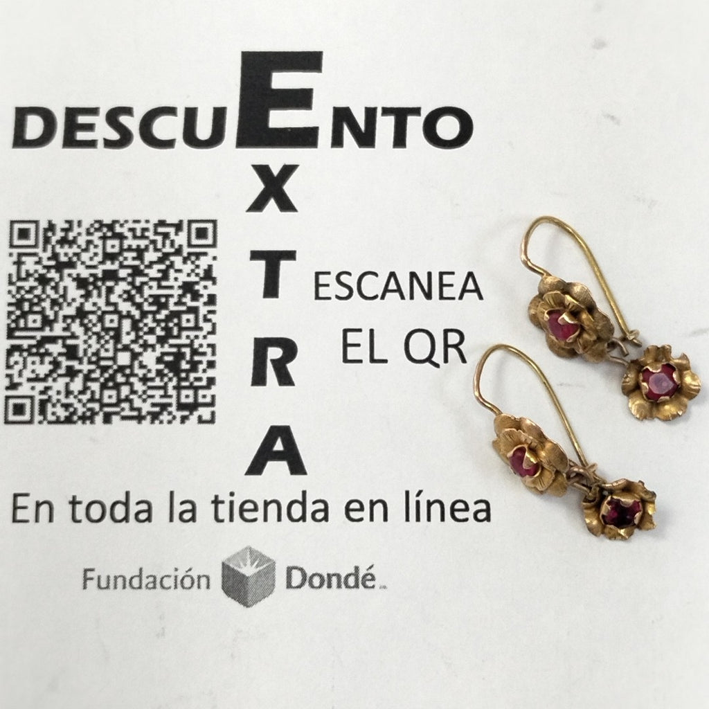 ARETES PAR ORO 10 K 2.8 GRMS (SEMINUEVO)