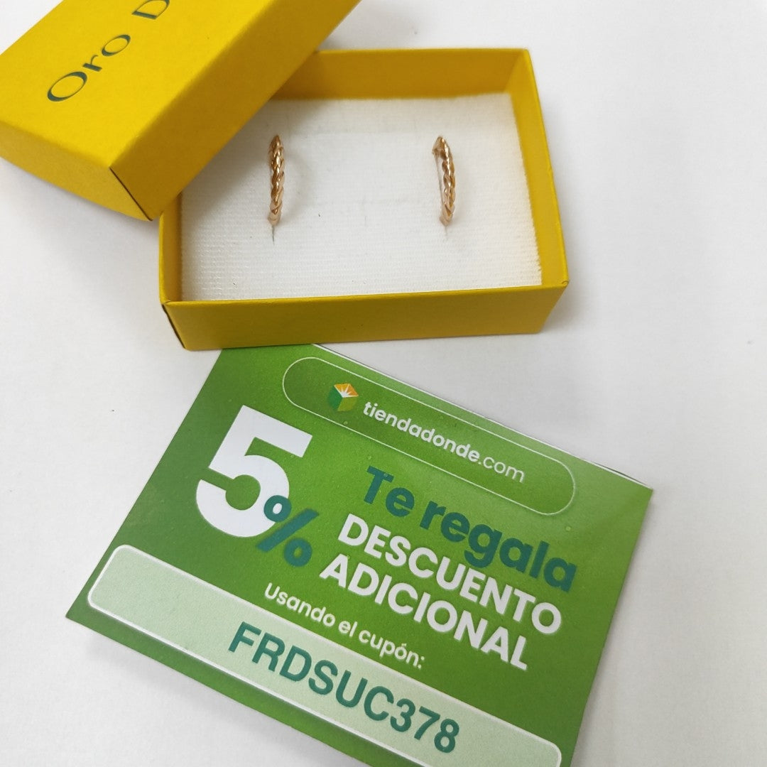 ARRACADAS ORO 10K 1.3 (NUEVO)