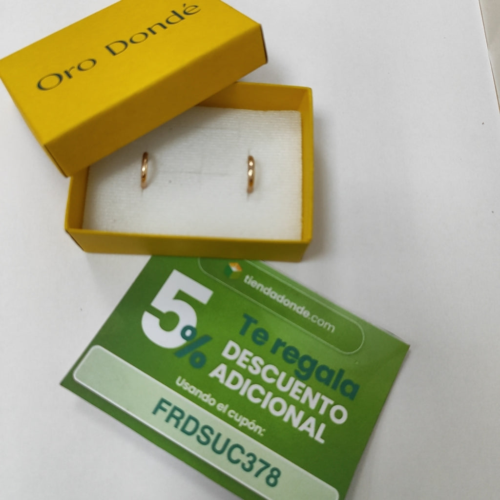 ARRACADAS ORO 14K 1.2 (NUEVO)