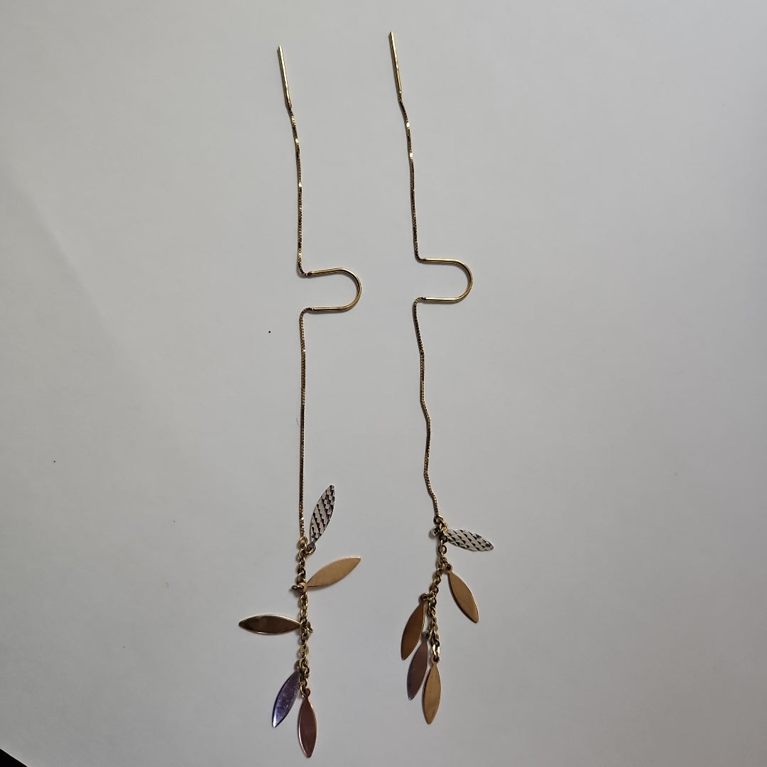 VIOLADORES PAR ORO 14 K 2.8 GRMS (SEMINUEVO)
