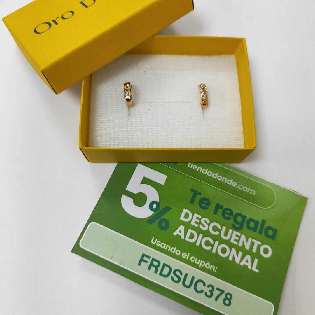 HUGGIES ORO 14K 1.1 (NUEVO)