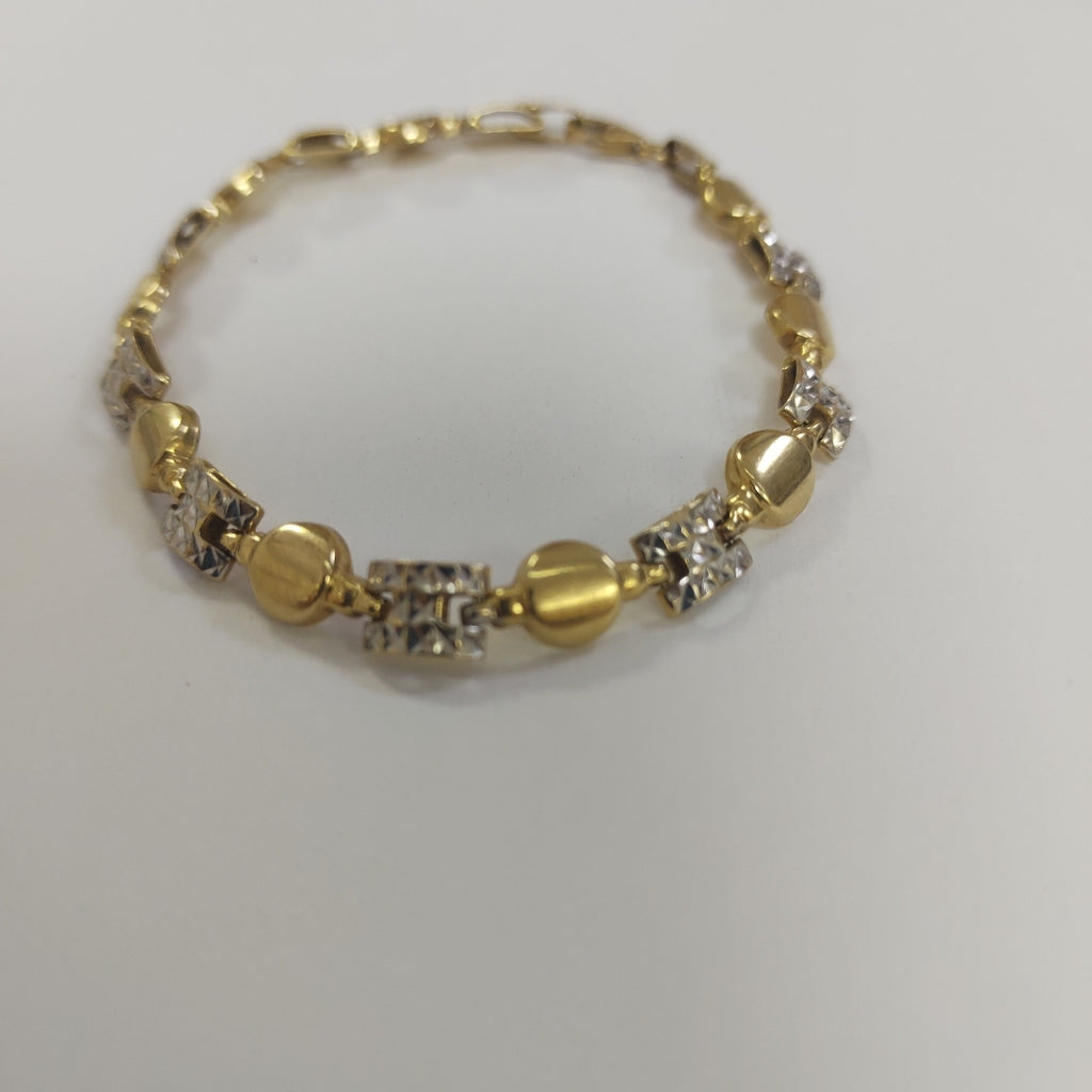 PULSERA ORO COMBINADO 14 K 6,00 GRMS (SEMINUEVO)