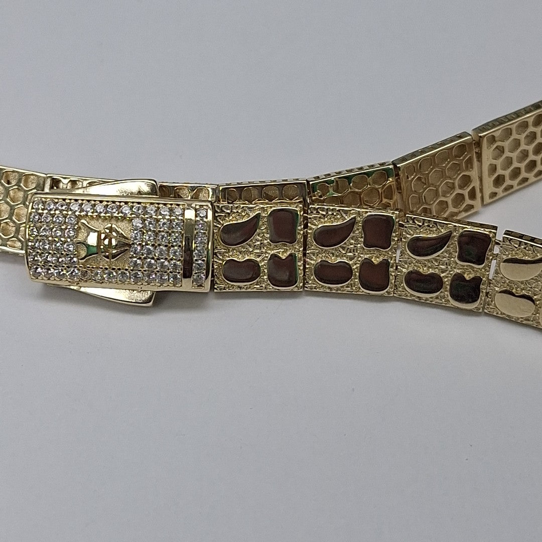 PULSERAS CABALLERO ORO 14K 17.4 (NUEVO)