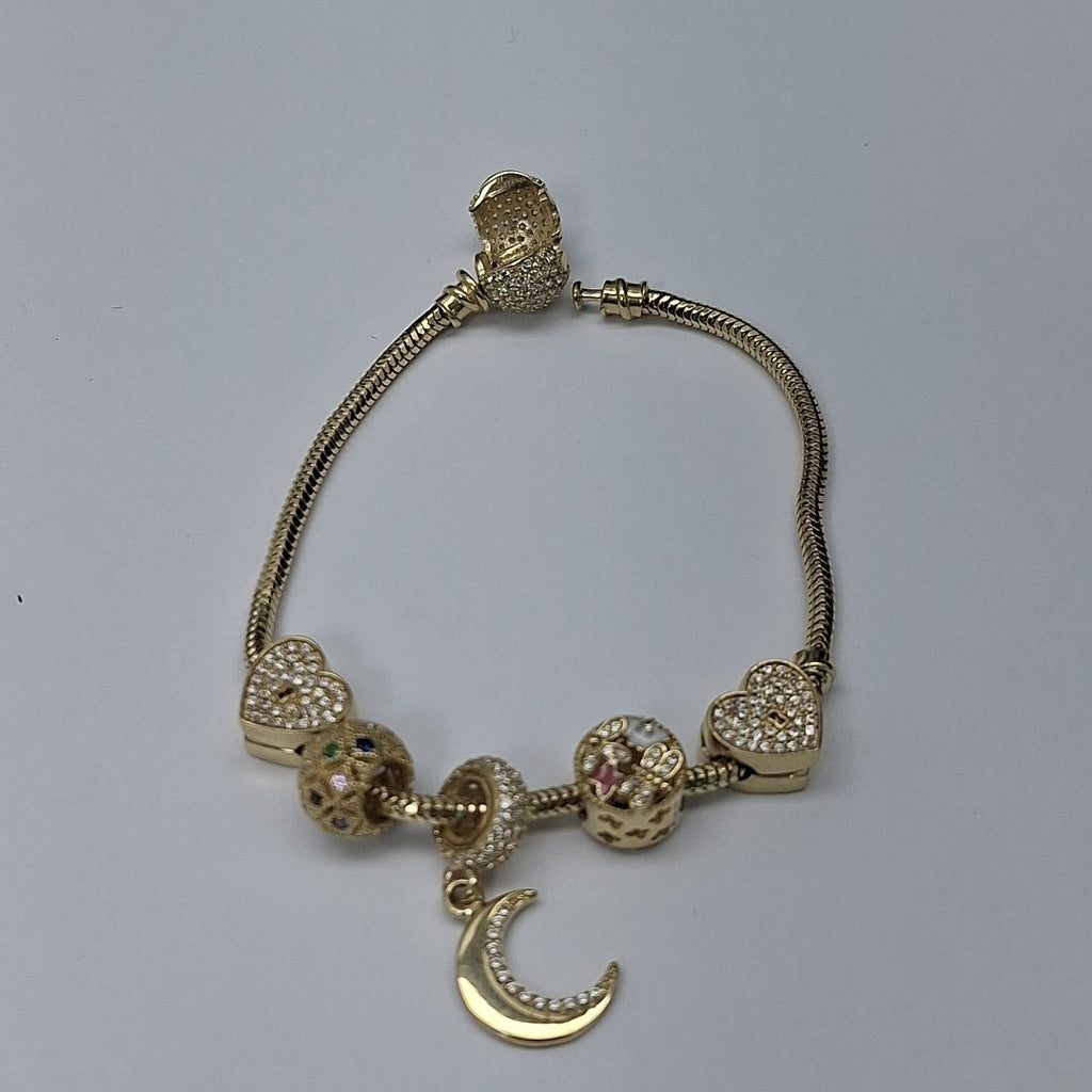 PULSERA CHARM ORO 14K 16.1 (NUEVO)