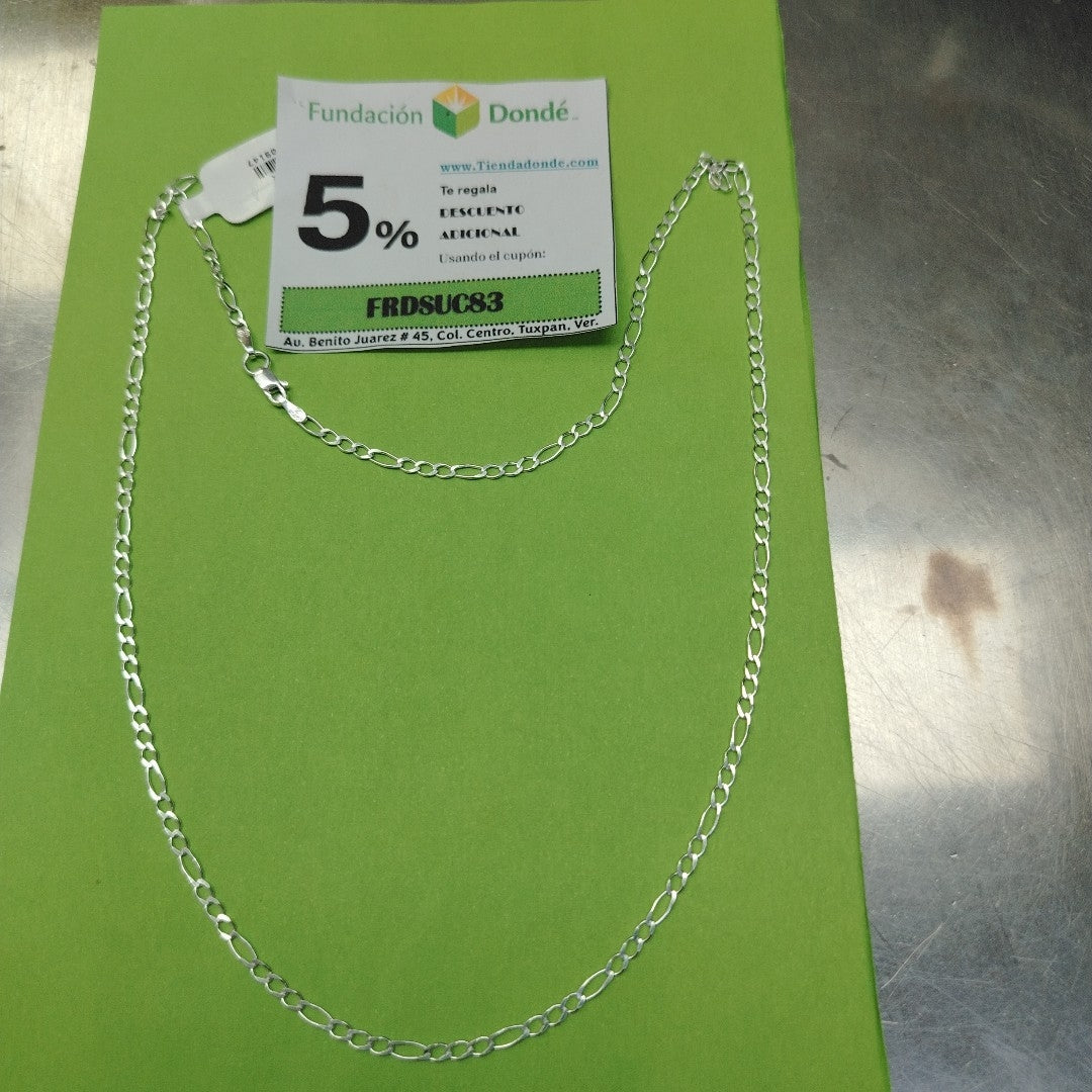 CADENA 3X1 PLATA .925 55 CM 4.33 GR (NUEVO)