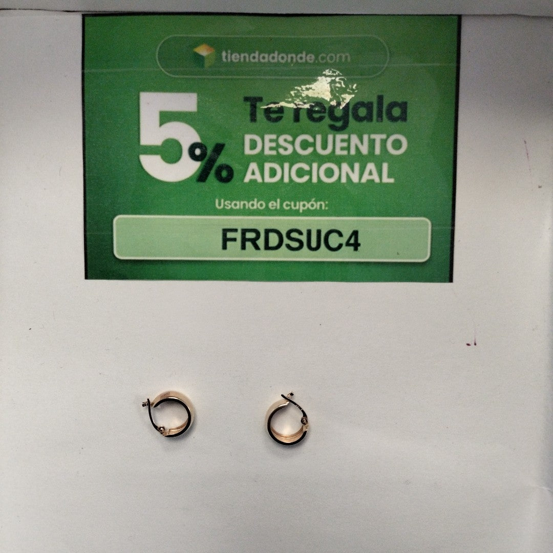 ARRACADAS PAR ORO 14 K 0.8 GRMS (SEMINUEVO)