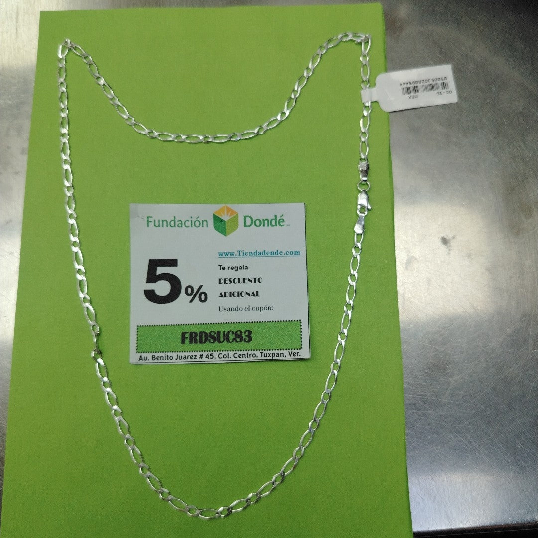 CADENA 1X1 PLATA .925 55 CM 6.82 GR (NUEVO)
