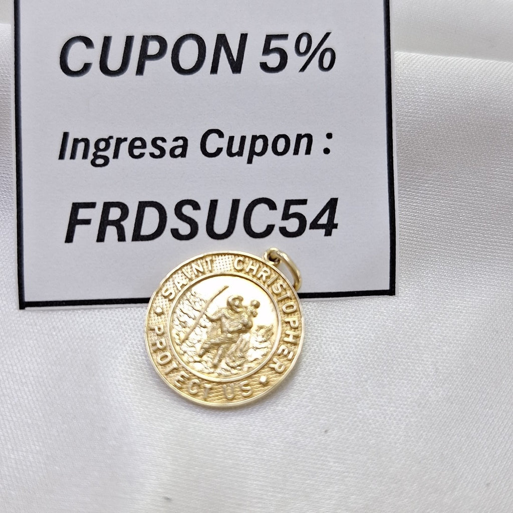 MEDALLA RELIGIOSA ORO 14 K 2,10 GRMS (SEMINUEVO)