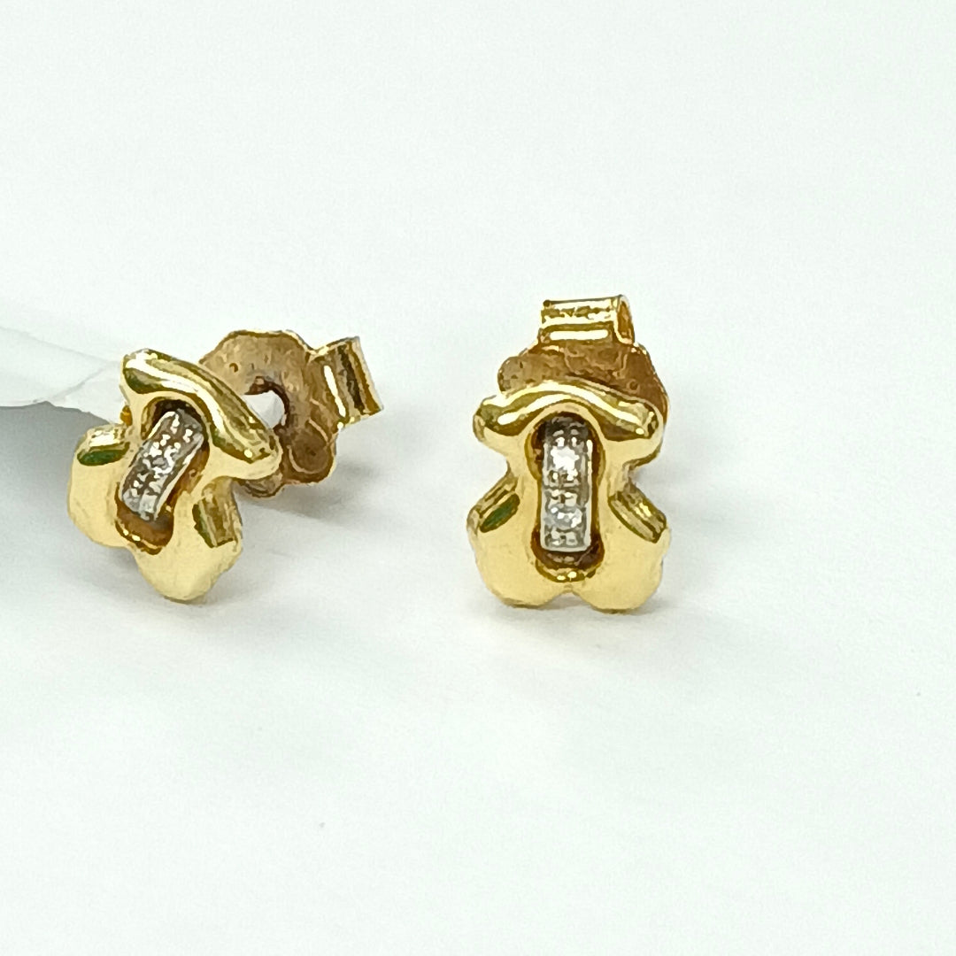 BROQUELES PAR ORO 18 K 1.5 GRMS (SEMINUEVO)