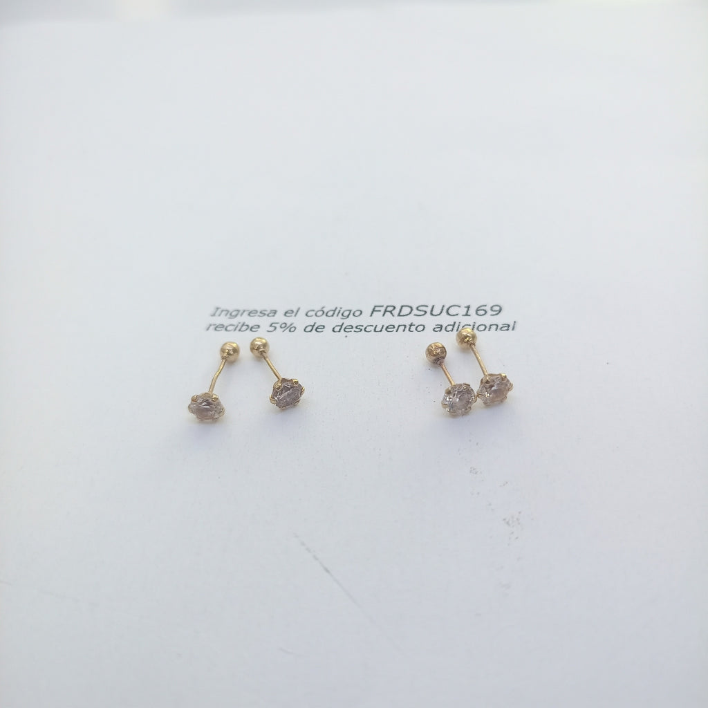 BROQUELES PAR ORO 10 K 0,60 GRMS (SEMINUEVO)