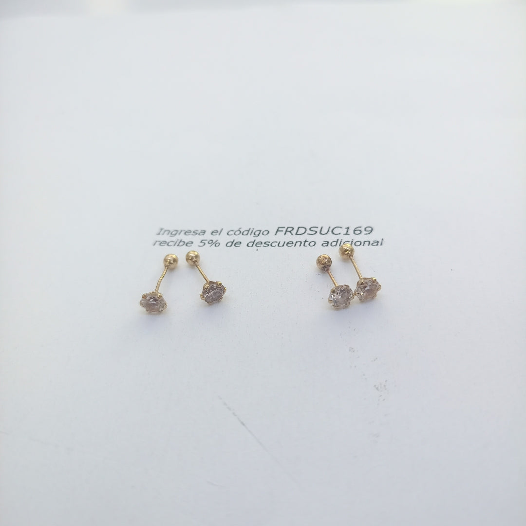 BROQUELES PAR ORO 10 K 0,60 GRMS (SEMINUEVO)