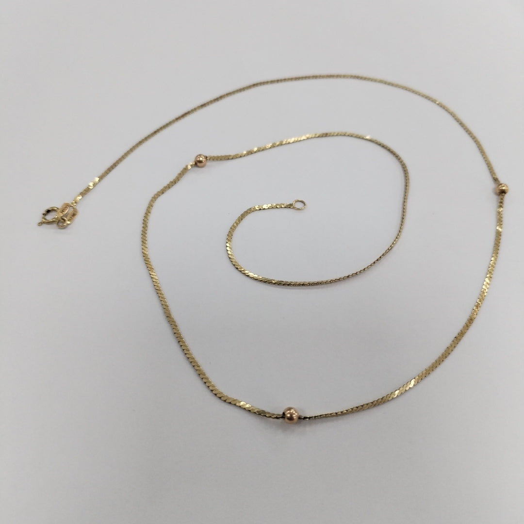 GARGANTILLA ORO 14 K 3,00 GRMS (SEMINUEVO)
