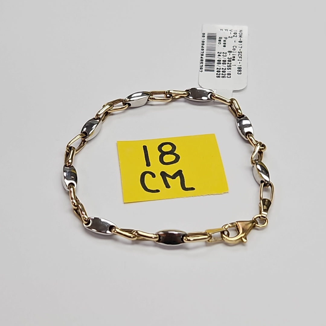 PULSERA ORO COMBINADO 10 K 4 GRMS (SEMINUEVO)