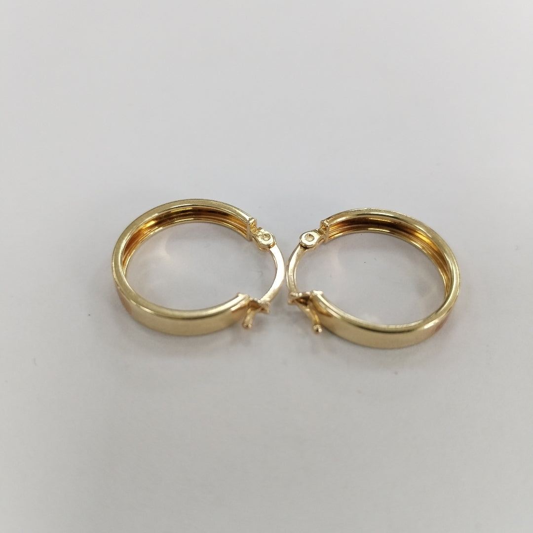 ARRACADAS PAR ORO 14 K 1.5 GRMS (SEMINUEVO)