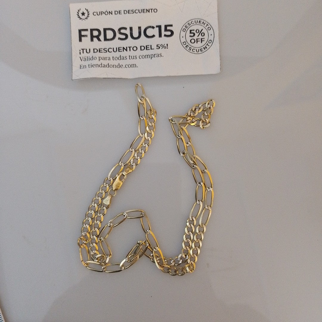 CADENA ORO, RODIADO 14 K 16.9 GRMS (SEMINUEVO)