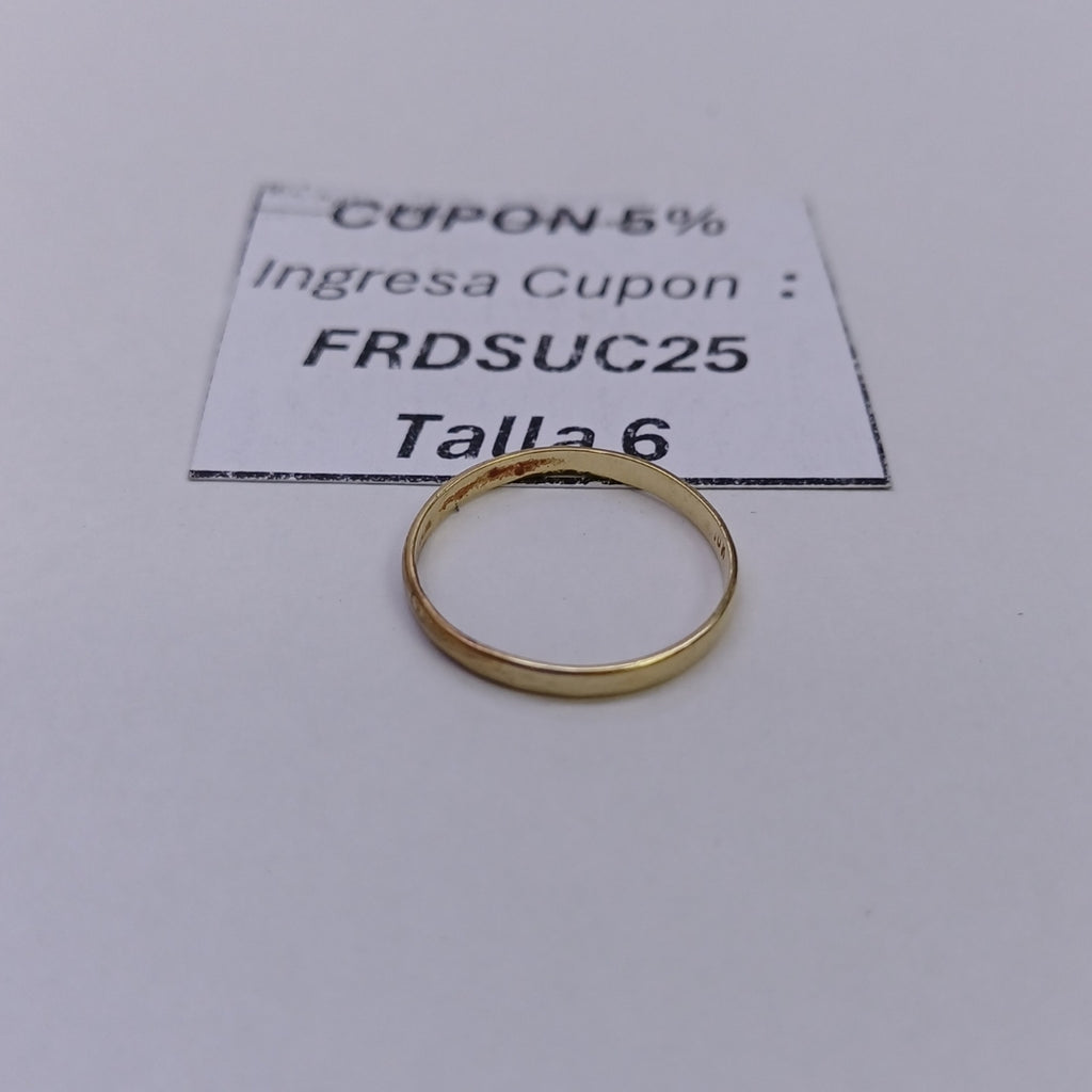 ARGOLLA ORO 10 K 0.8 GRMS (SEMINUEVO)