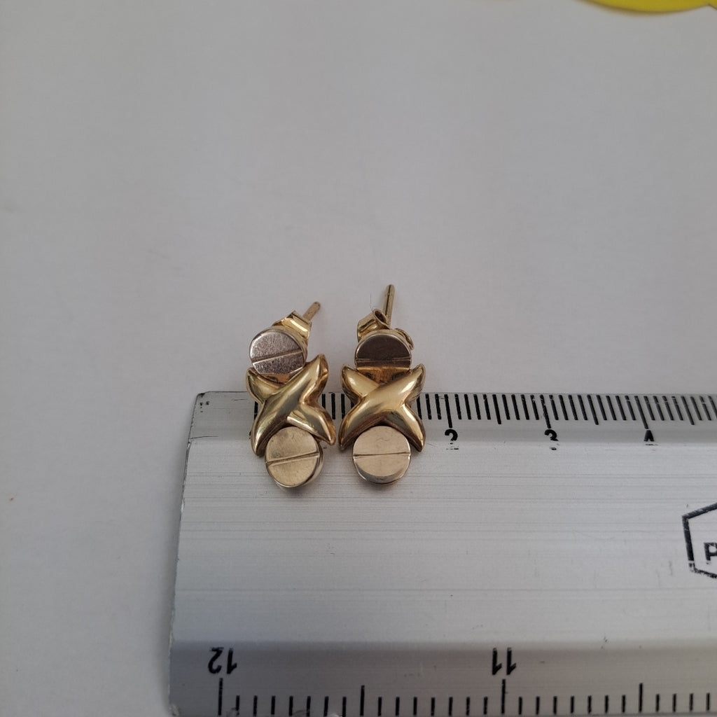 ARETES PAR ORO 14 K 2.4 GRMS (SEMINUEVO)