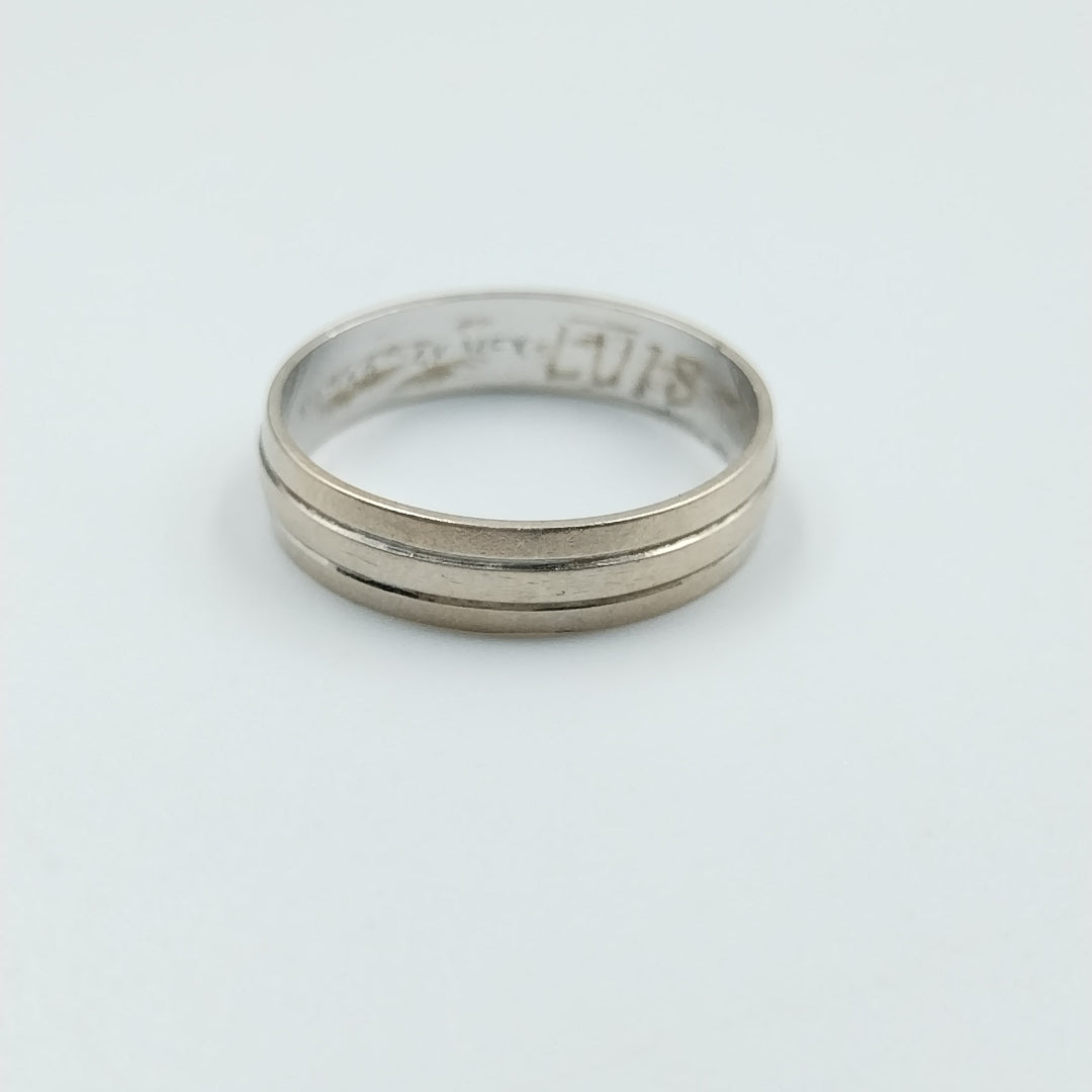 ARGOLLA ORO BLANCO 14 K 1.5 GRMS (SEMINUEVO)