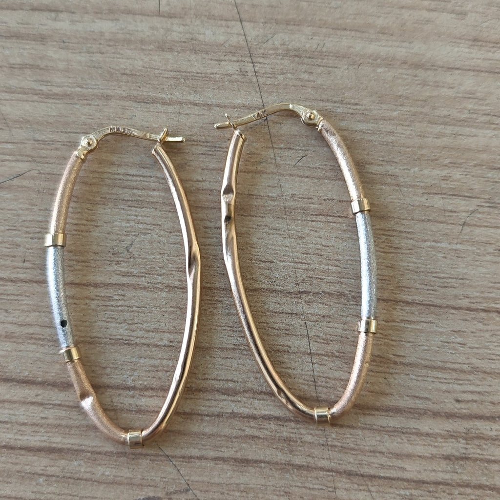 ARRACADAS PAR ORO 14 K 1.7 GRMS (SEMINUEVO)