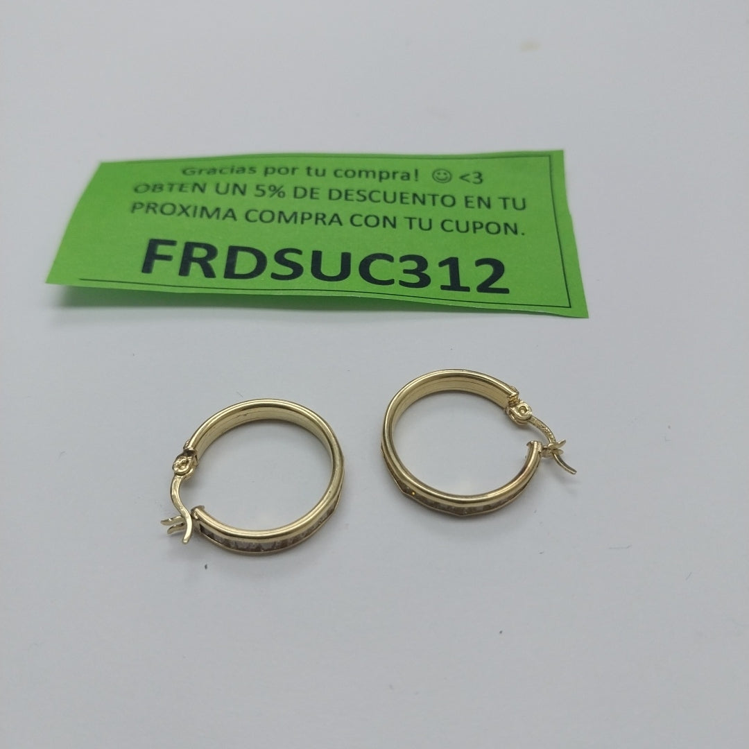 ARRACADAS PAR ORO 10 K 2.4 GRMS (SEMINUEVO)