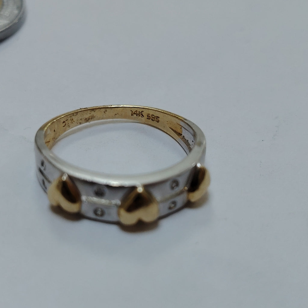ANILLO ORO,ORO BLANCO 14 K 2,70 GRMS (SEMINUEVO)