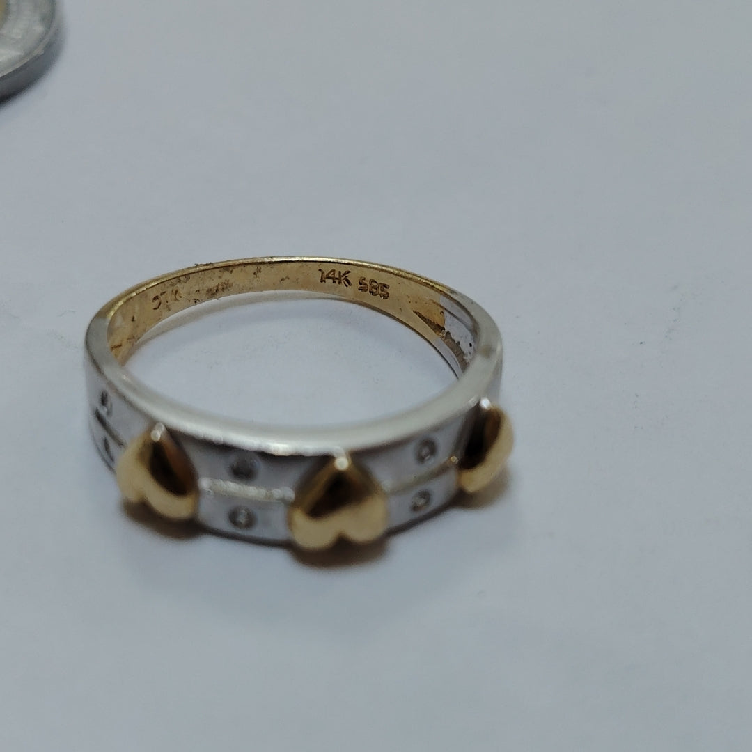ANILLO ORO,ORO BLANCO 14 K 2,70 GRMS (SEMINUEVO)