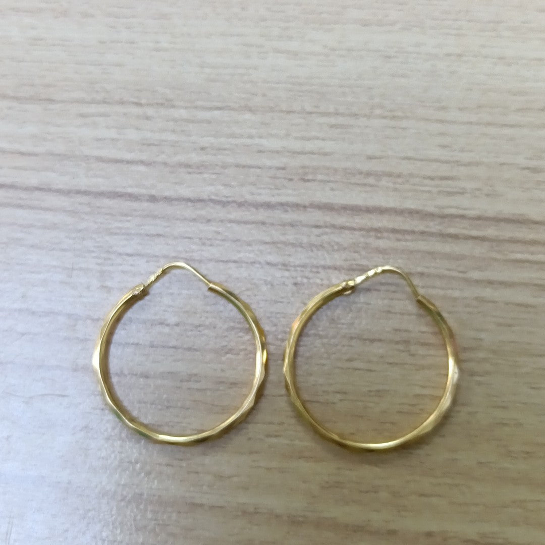 ARRACADAS PAR ORO 14 K 1.4 GRMS (SEMINUEVO)