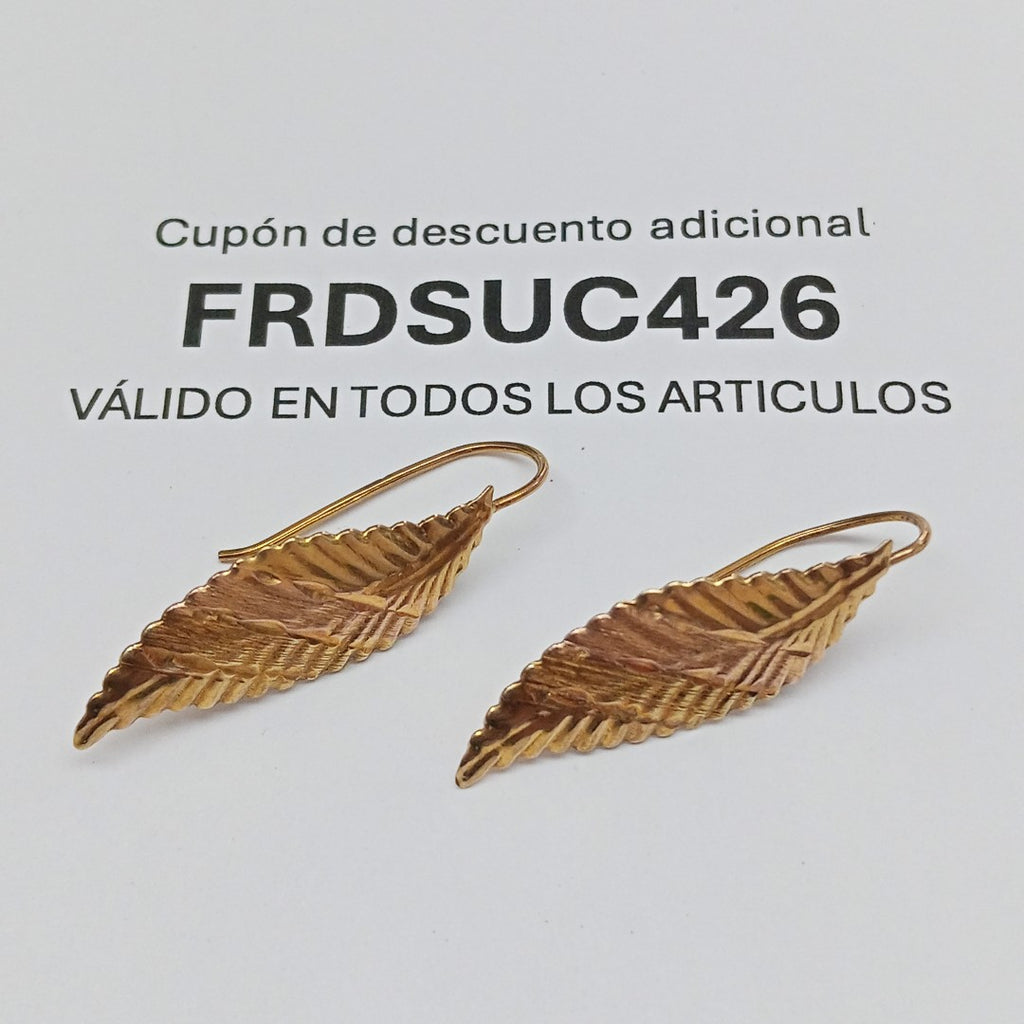ARETES PAR ORO 8 K 1.4 GRMS (SEMINUEVO)