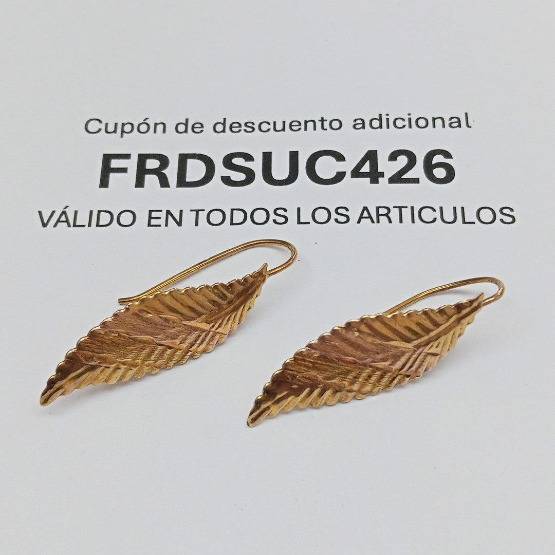 ARETES PAR ORO 8 K 1.4 GRMS (SEMINUEVO)