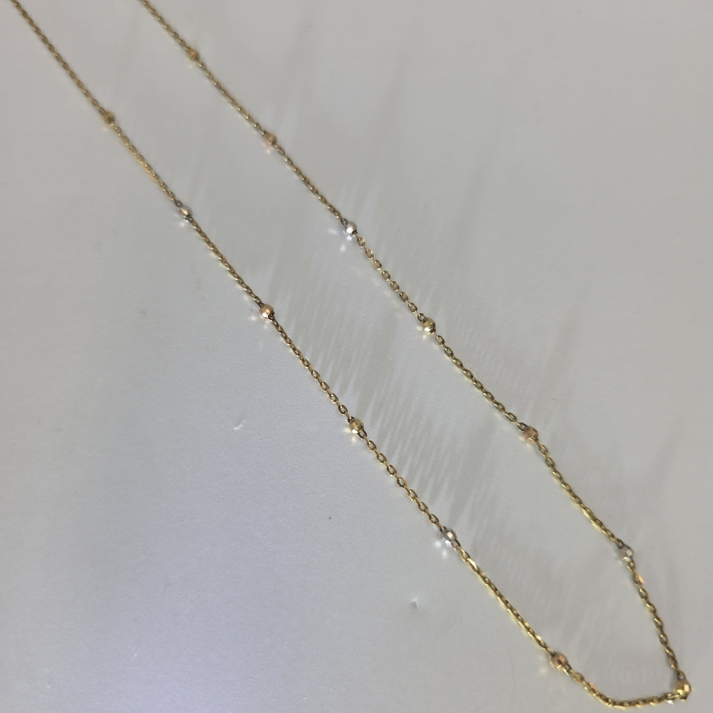 CADENA ORO, ORO COMBINADO 14 K 1.5 GRMS (SEMINUEVO)