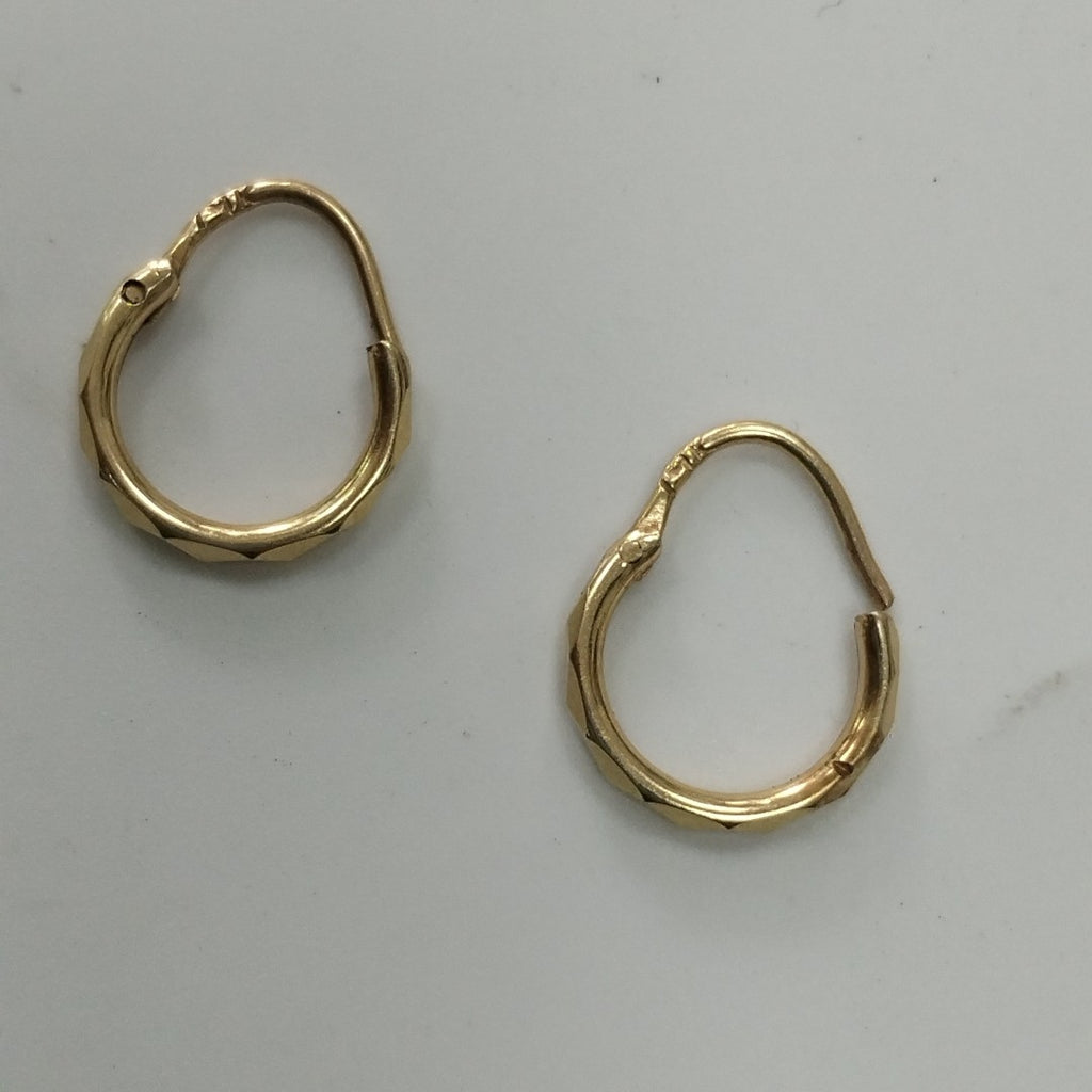 ARRACADAS PAR ORO 14 K 0.6 GRMS (SEMINUEVO)