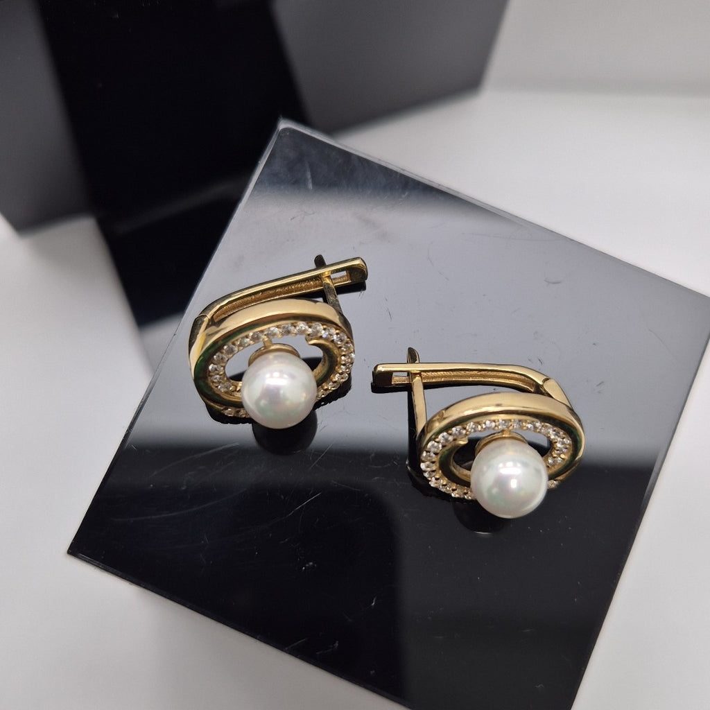 ARETES PAR ORO 14 K 3.9 GRMS (SEMINUEVO)