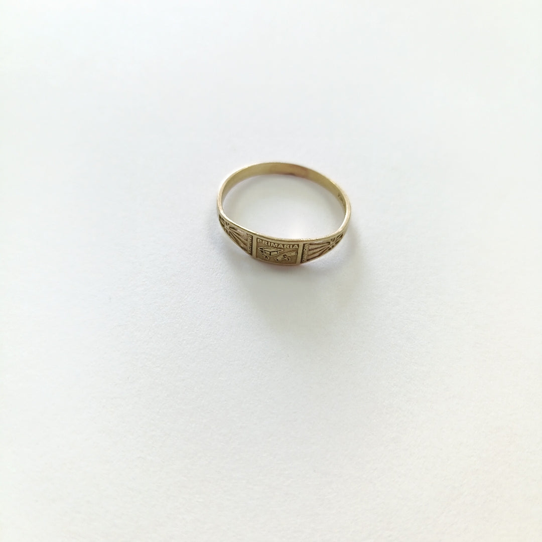 ANILLO DE GRADUACIÓN ORO 8 K 1,20 GRMS (SEMINUEVO)