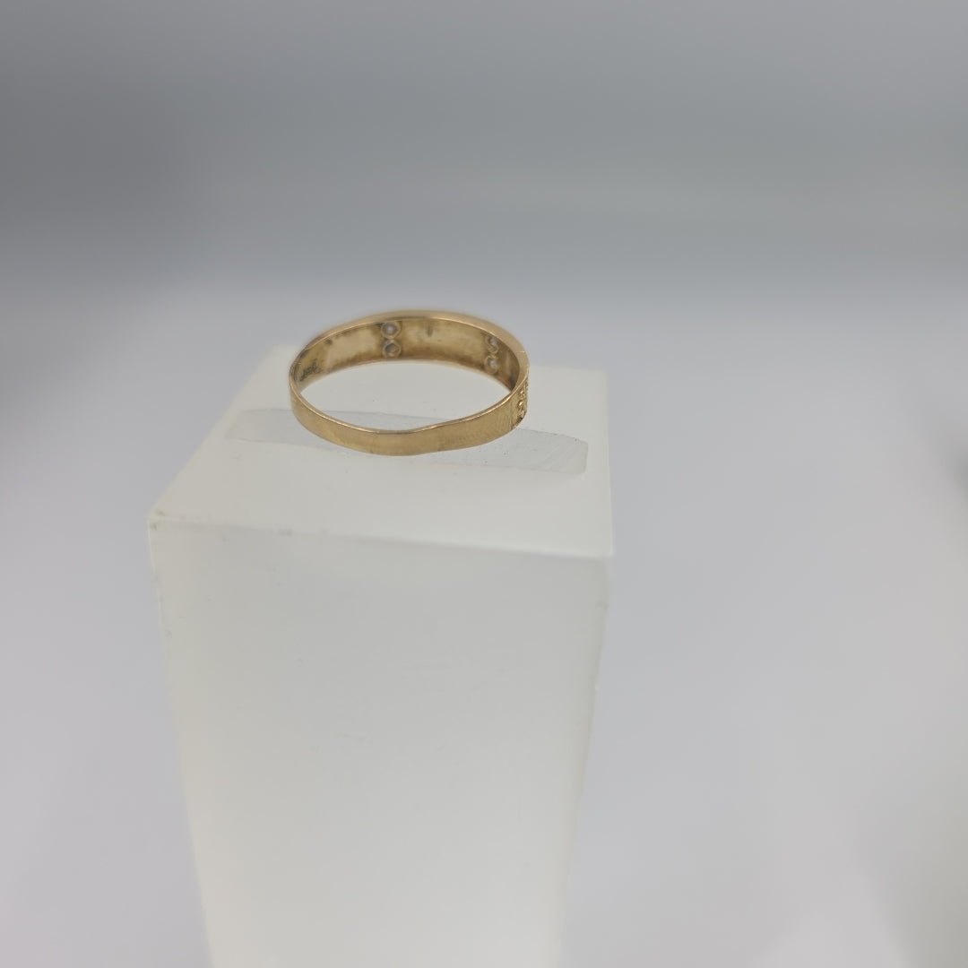 ARGOLLA DE LA SUERTE ORO 14 K 1.8 GRMS (SEMINUEVO)