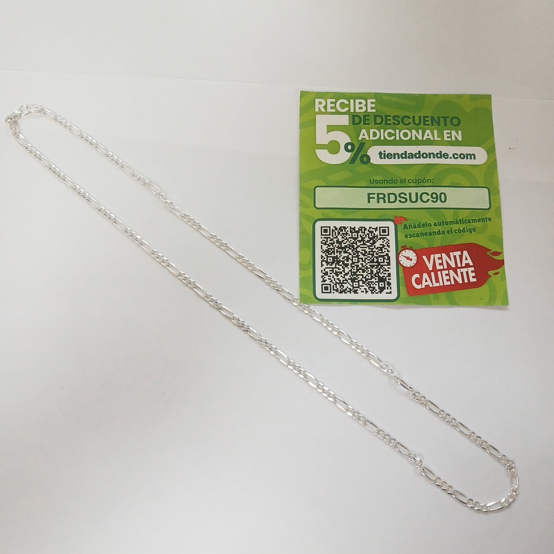 CADENA 3X1 PLATA .925 55 CM 7.32 GR (NUEVO)