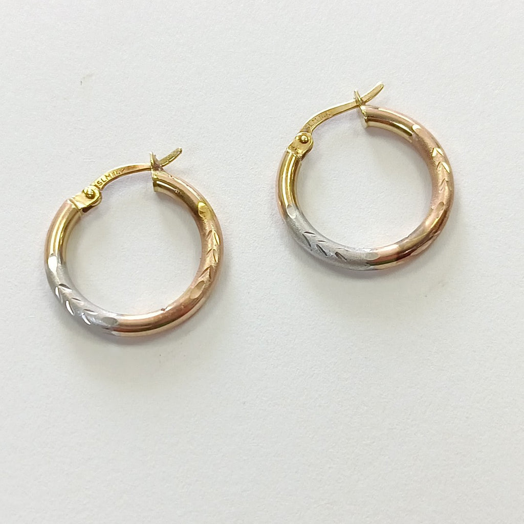 ARRACADAS PAR ORO 14 K 1.6 GRMS (SEMINUEVO)