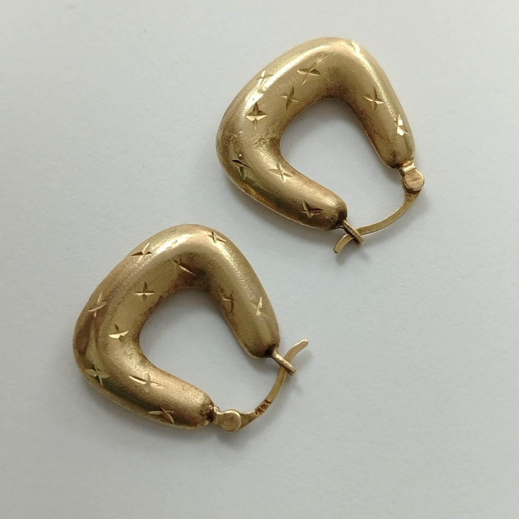 ARETES PAR ORO 14 K 2.1 GRMS (SEMINUEVO)