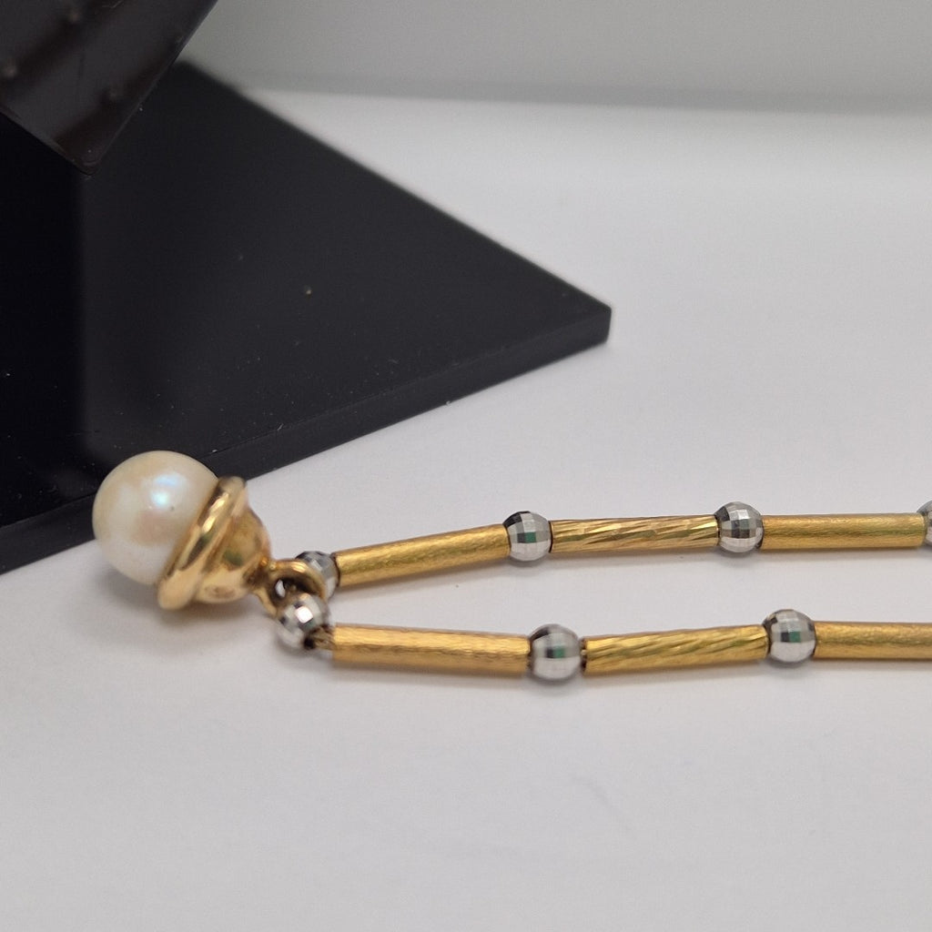 GARGANTILLA ORO, ORO BLANCO 14 K 10 GRMS (SEMINUEVO)