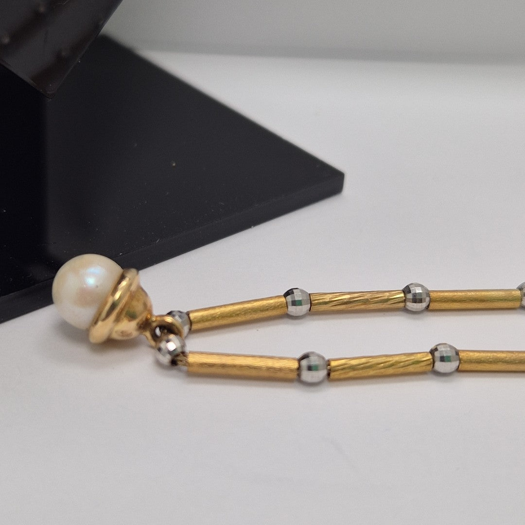 GARGANTILLA ORO, ORO BLANCO 14 K 10 GRMS (SEMINUEVO)