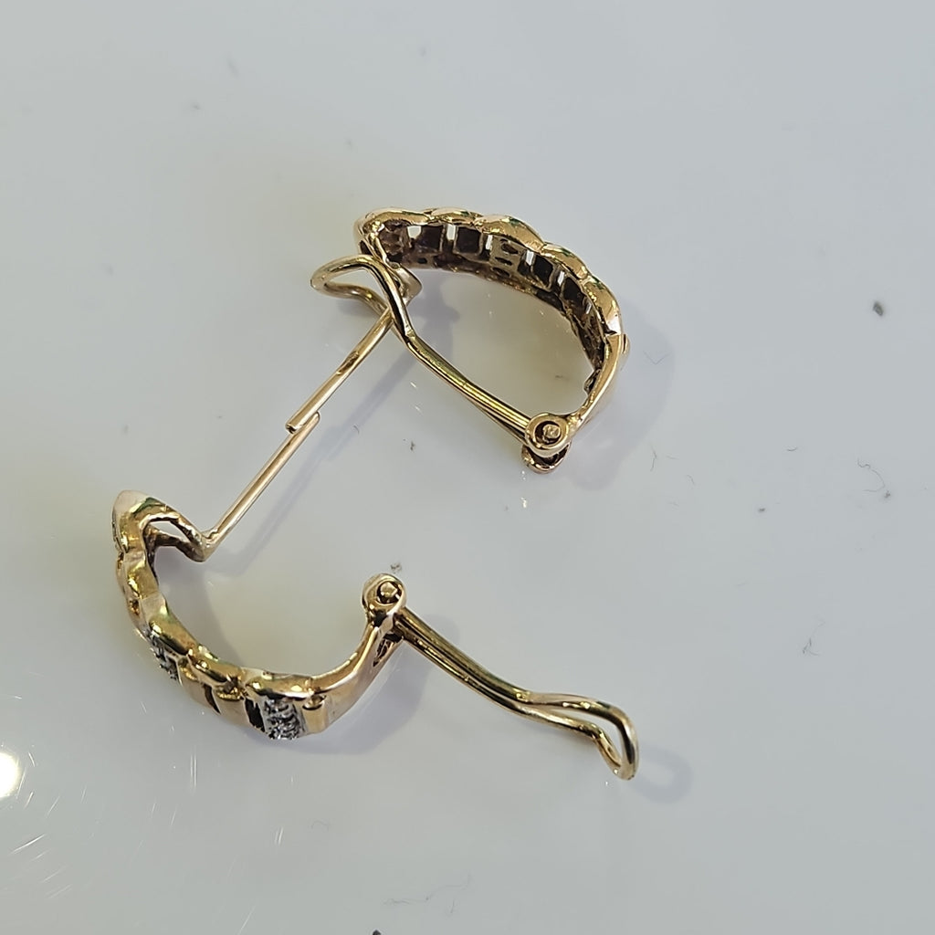 BROQUELES PAR ORO 14 K 5,30 GRMS (SEMINUEVO)