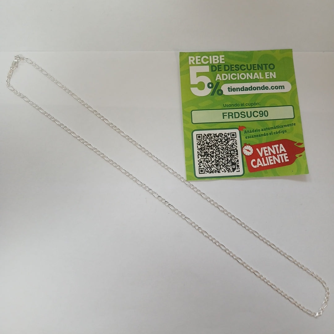 CADENA 3X1 PLATA .925 60 CM 4.62 GR (NUEVO)