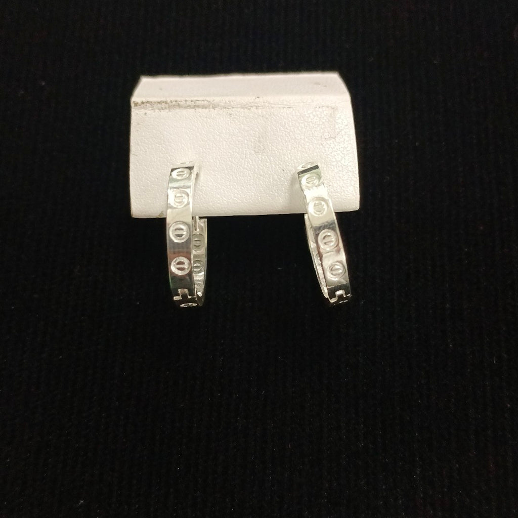 ARETES ARRACADAS FIG TORNILLOS PLATA .925 2.63 GR (NUEVO)