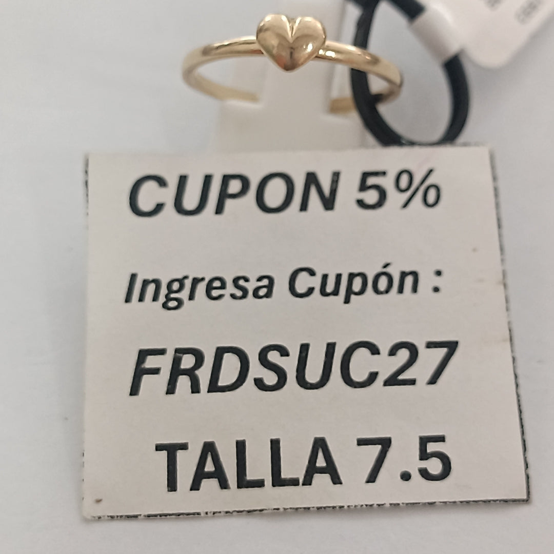 ANILLO ORO 14 K 1.8 GRMS (SEMINUEVO)