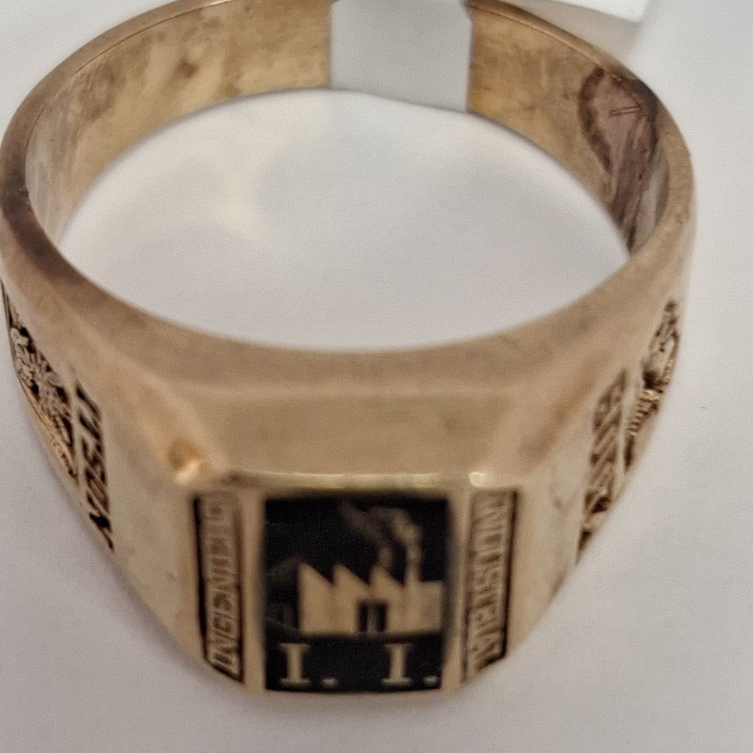ANILLO DE GRADUACIÓN ORO 8 K 8.4 GRMS (SEMINUEVO)