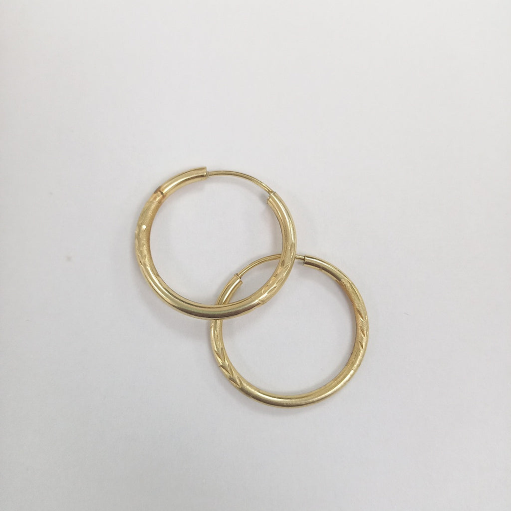 ARRACADAS PAR ORO 14 K 1.3 GRMS (SEMINUEVO)