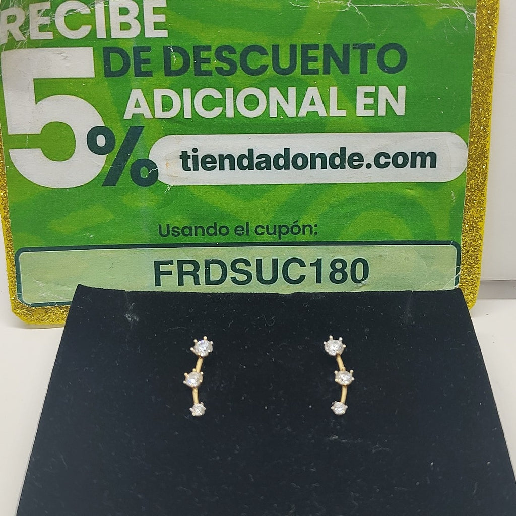 ARETES PAR ORO 10 K 1,50 GRMS (SEMINUEVO)